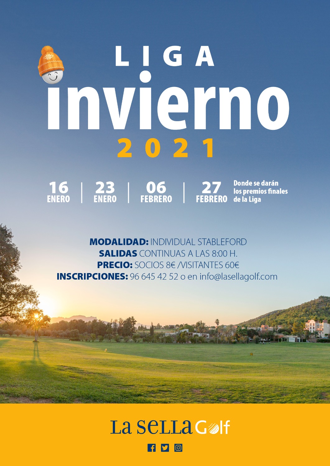 II TORNEO LIGA INVIERNO LA SELLA GOLF 2021